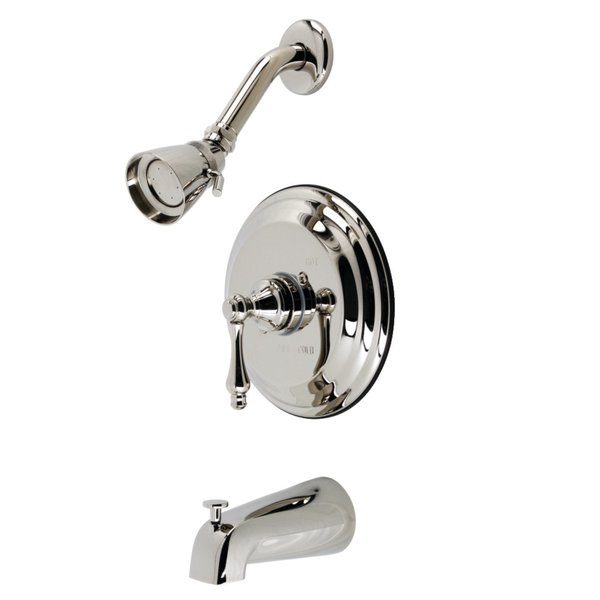 Kingston Brass KB3636AL Tub and Shower Faucet, Polished Nickel KB3636AL